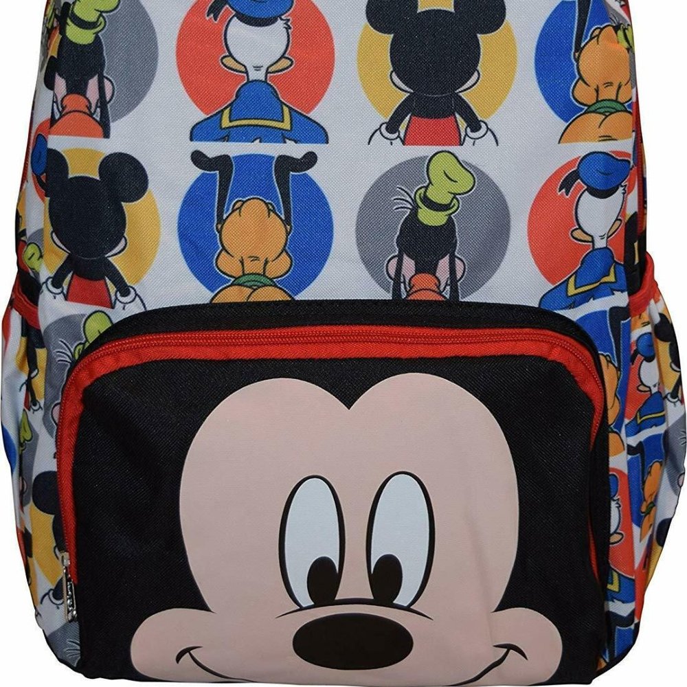 Mickey Mouse Black Large School Back 16"